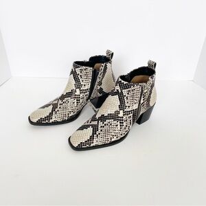 Linea Paolo boots Sevilla ll booties Snakeskin , Side zipper, Size